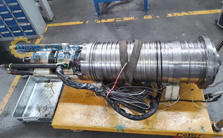 大隈數控機床BT50電主軸維修後 故障排除 維修成功